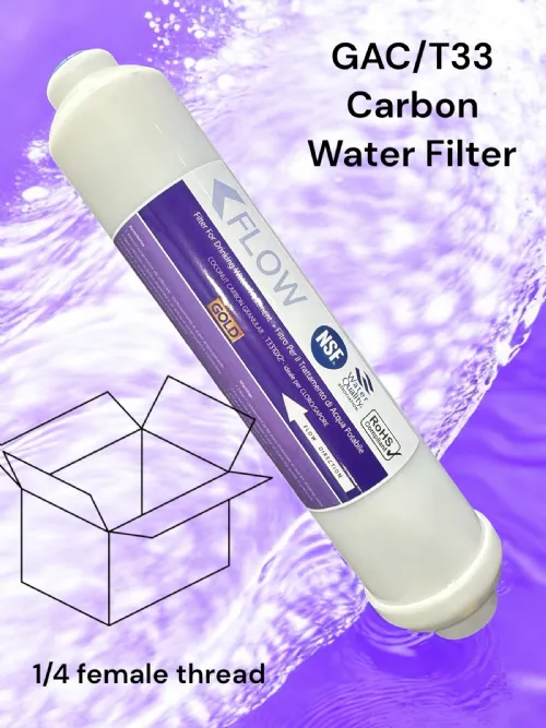 Filtro in linea da 2 pollici T33 - carbone box 25pz