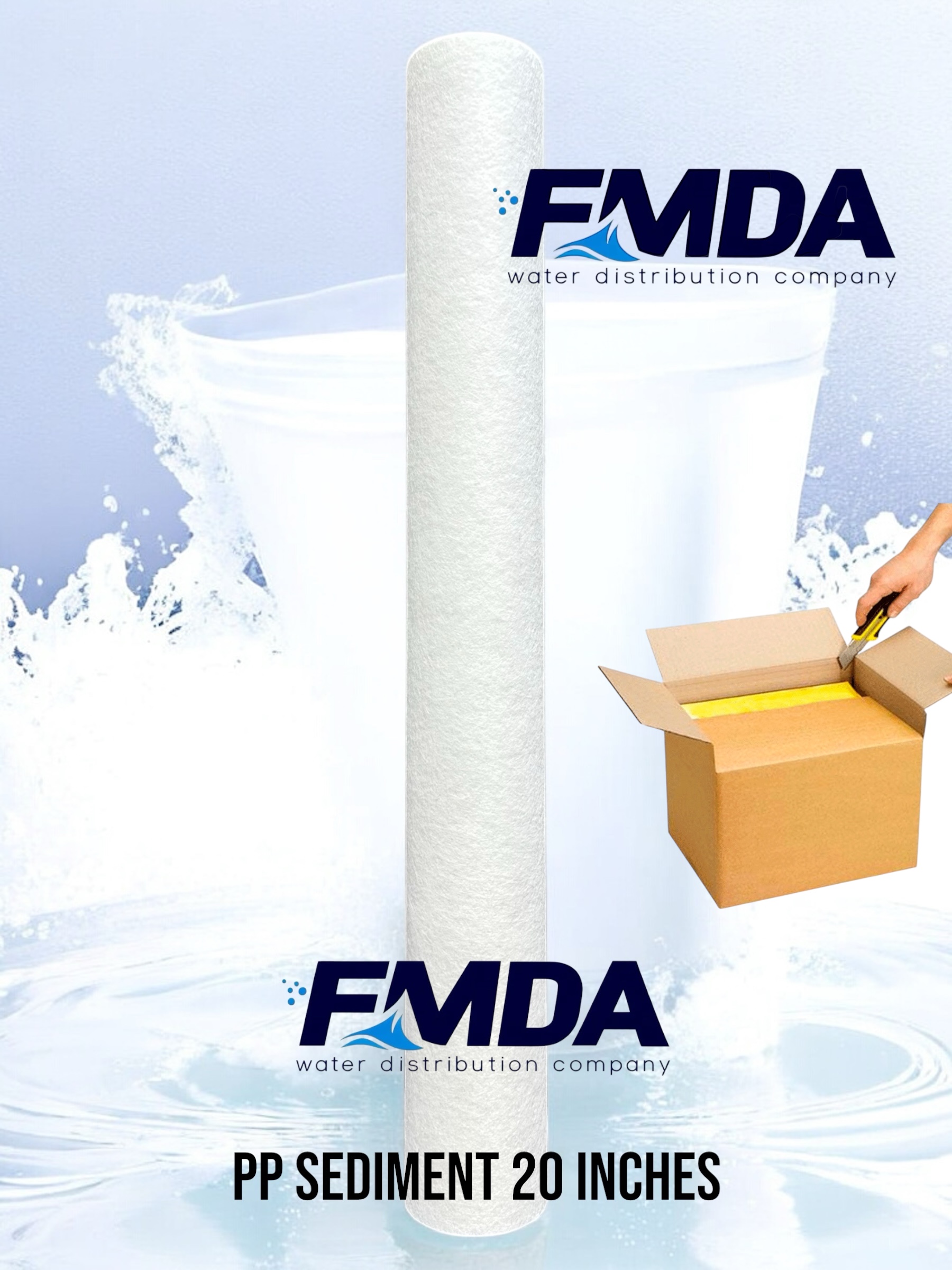 Filtro PP SEDIMENTI 20x2,5 5MIC per contenitore - box 50pz